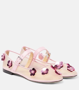 Ballerine con pelle e pailettes | Mach & Mach