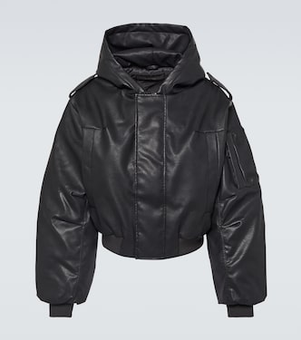 Bomberjacke Moto aus Lederimitat | Entire Studios