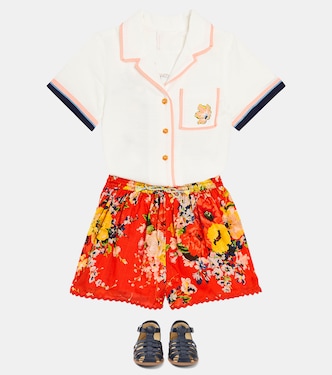 Shorts Alight de algodón floral | Zimmermann Kids