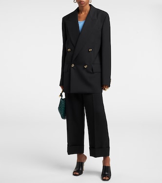 Pantaloni a gamba larga in lana | Bottega Veneta