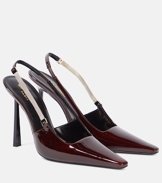Blake 110 patent leather slingback pumps | Saint Laurent