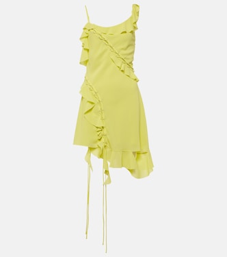 Ruffled asymmetric minidress  | Acne Studios