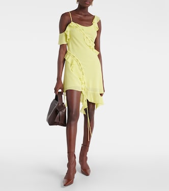 Ruffled asymmetric minidress  | Acne Studios