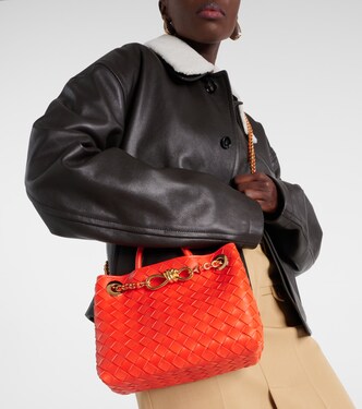 Sac Andiamo Small Chain en cuir Intrecciato  | Bottega Veneta