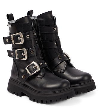 Stivali stile biker in pelle | Monnalisa