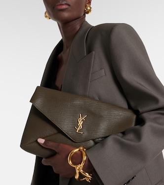 Clutch Cassandre Large aus Leder | Saint Laurent