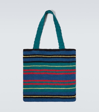 Riverbank striped crochet tote bag | Bode