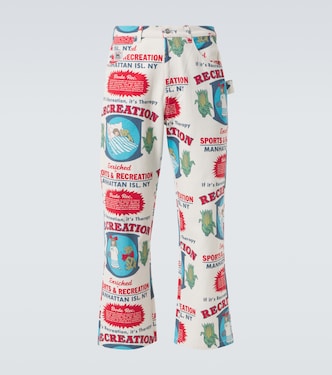 Enrichment Knolly Brook cotton straight pants | Bode