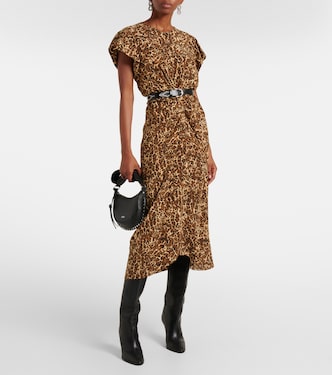 Teremagd leopard-print silk-blend midi dress | Isabel Marant