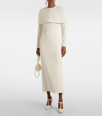 Bridal - Abito midi Gullu in crêpe  | Safiyaa
