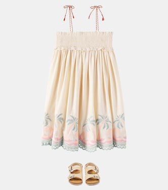 Besticktes Kleid Tallow aus Baumwolle | Zimmermann Kids