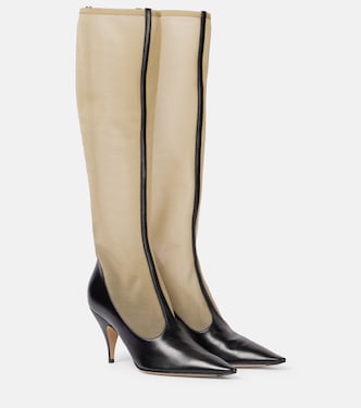 Bottes en résille et cuir | The Row