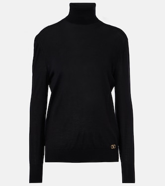 Rollkragenpullover aus Kaschmir und Seide | Valentino