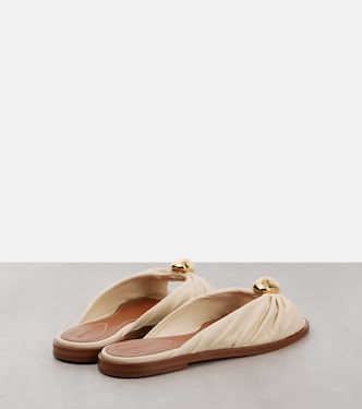 Gleam leather slides | Zimmermann