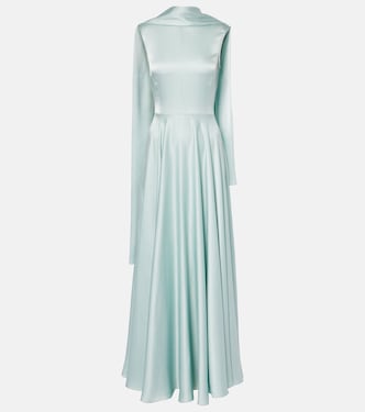 Abito lungo Emelia in raso | Solace London