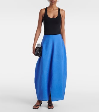 Falda larga Parachute en mezcla de seda | Toteme