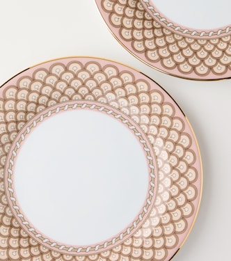 Napoli Dusty Pink set of 2 dessert plates | La DoubleJ