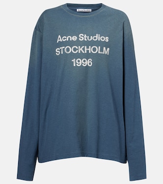 Top distressed in jersey di misto cotone | Acne Studios