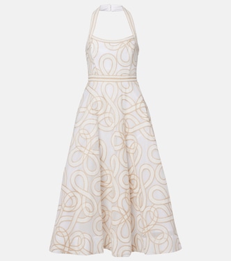 Vestido midi Irena bordado | Rebecca Vallance