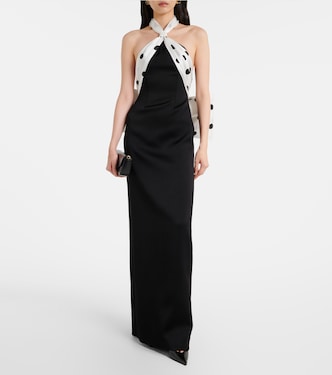 Polka-dot halterneck gown | David Koma