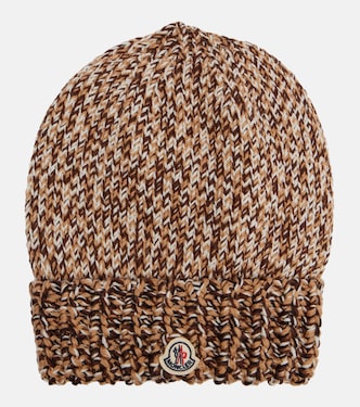 初剪羊毛混色纱便帽 | Moncler