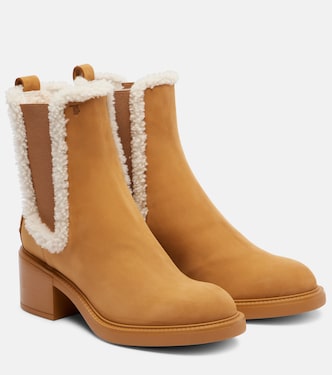 Botas chelsea de ante con borrego | Tod's
