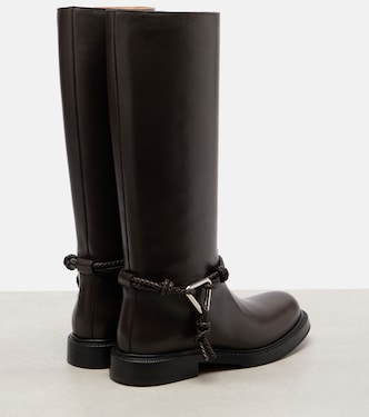 Leather knee-high boots | Bottega Veneta