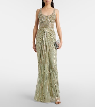 Robe longue Elixir à ornements | Jenny Packham