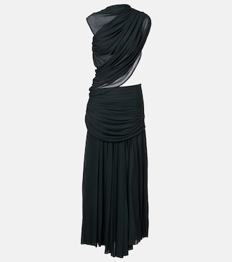 Irma cutout draped jersey midi dress | Proenza Schouler