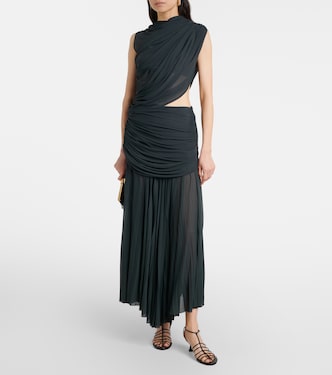 Irma挖剪垂褶针织中长连衣裙 | Proenza Schouler