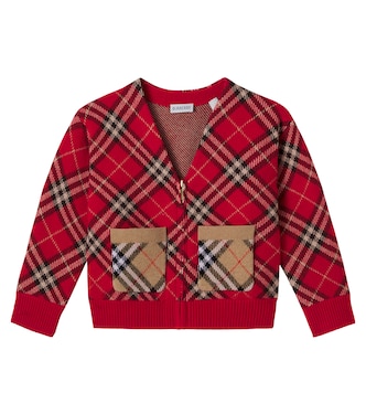 Burberry Check wool cardigan | Burberry Kids