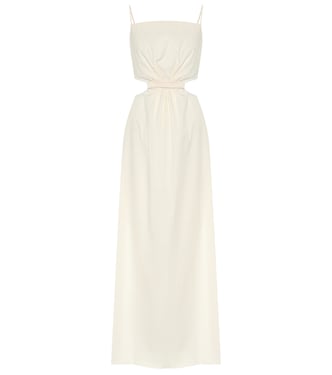 Maxikleid White Sand aus Baumwolle | Johanna Ortiz