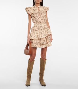 Minifalda Aminta de algodón estampada | Ulla Johnson