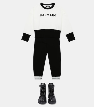 Bedrucktes Sweatshirt aus Baumwolle | Balmain Kids