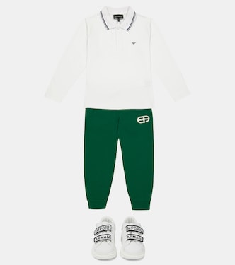 Pantaloni sportivi in misto cotone | Emporio Armani Kids