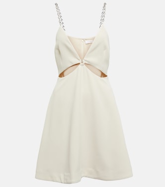 Vestido corto Ellis de crepé con adornos | Simkhai