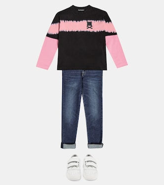 Face 프린트 코튼 저지 탑 | Acne Studios Kids
