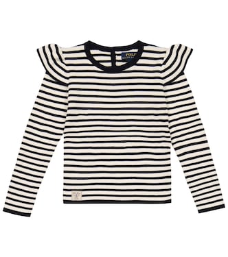 Striped cotton long-sleeve top | Polo Ralph Lauren Kids