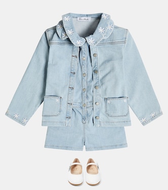 Bestickte Jeansjacke | Tartine et Chocolat