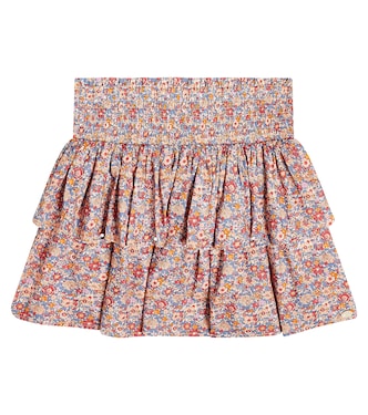 Tiered floral cotton skirt | Tartine et Chocolat