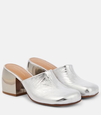 Metallic leather mules | Dries Van Noten