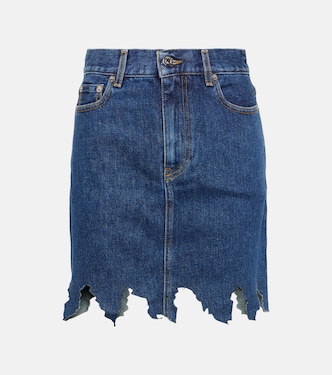 Minifalda de denim desgastado | JW Anderson