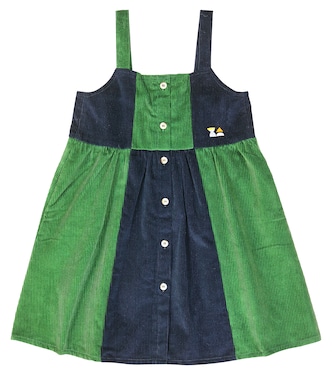 Vestido de pana de algodón con patchwork | Bobo Choses