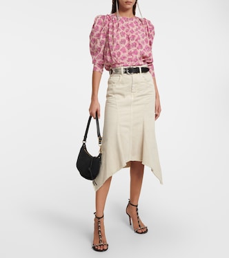 Falda midi Nyda en denim | Isabel Marant