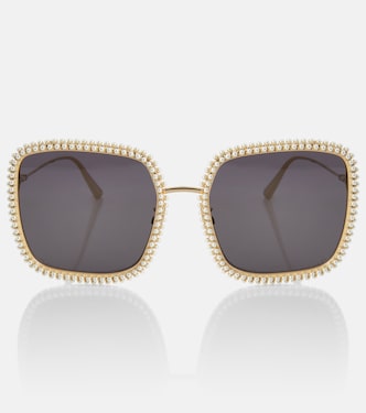 MissDior S2U embellished square sunglasses | Dior Eyewear