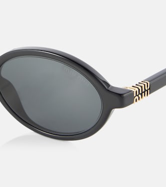 Occhiali da sole rotondi con logo | Miu Miu