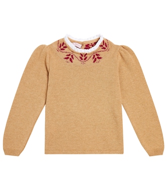 Pull Lidia intarsia en laine mélangée | La Coqueta