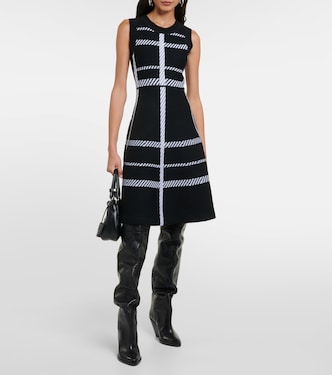 Vestido midi de mezcla de lana a cuadros | Dorothee Schumacher