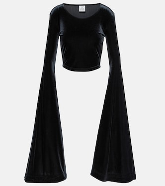 Velvet crop top | Vetements