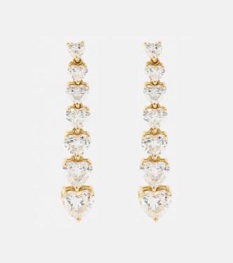 Boucles d'oreilles 7 Heart en or 18 ct et diamants | Shay Jewelry
